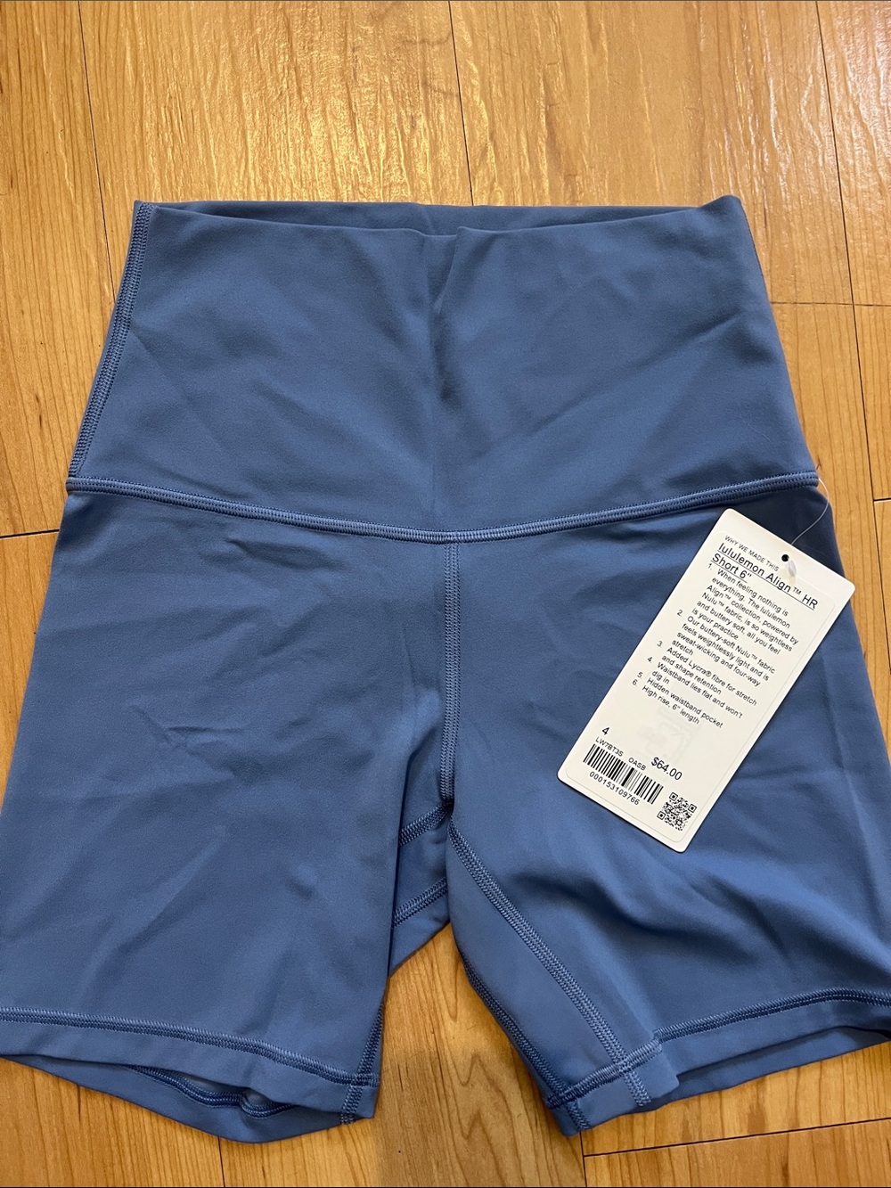Lululemon- High-Waist Women’s Bike Shorts in Slate Blue